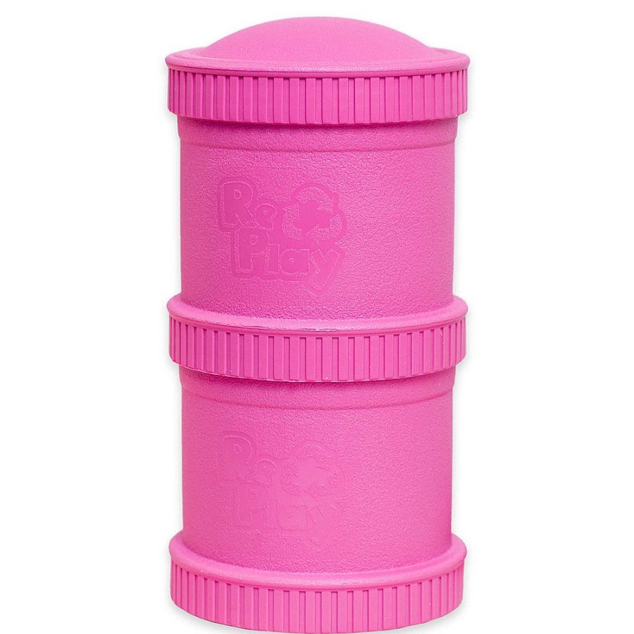 Feeding Snuggle Bugz | Snack Stack Bright Pink