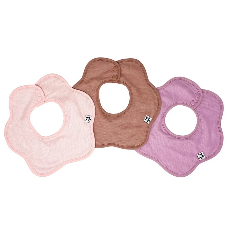 Feeding Snuggle Bugz | Kaffle Roundabout Drool Bibs - 3 Pack Pink/Mauve/Lilac