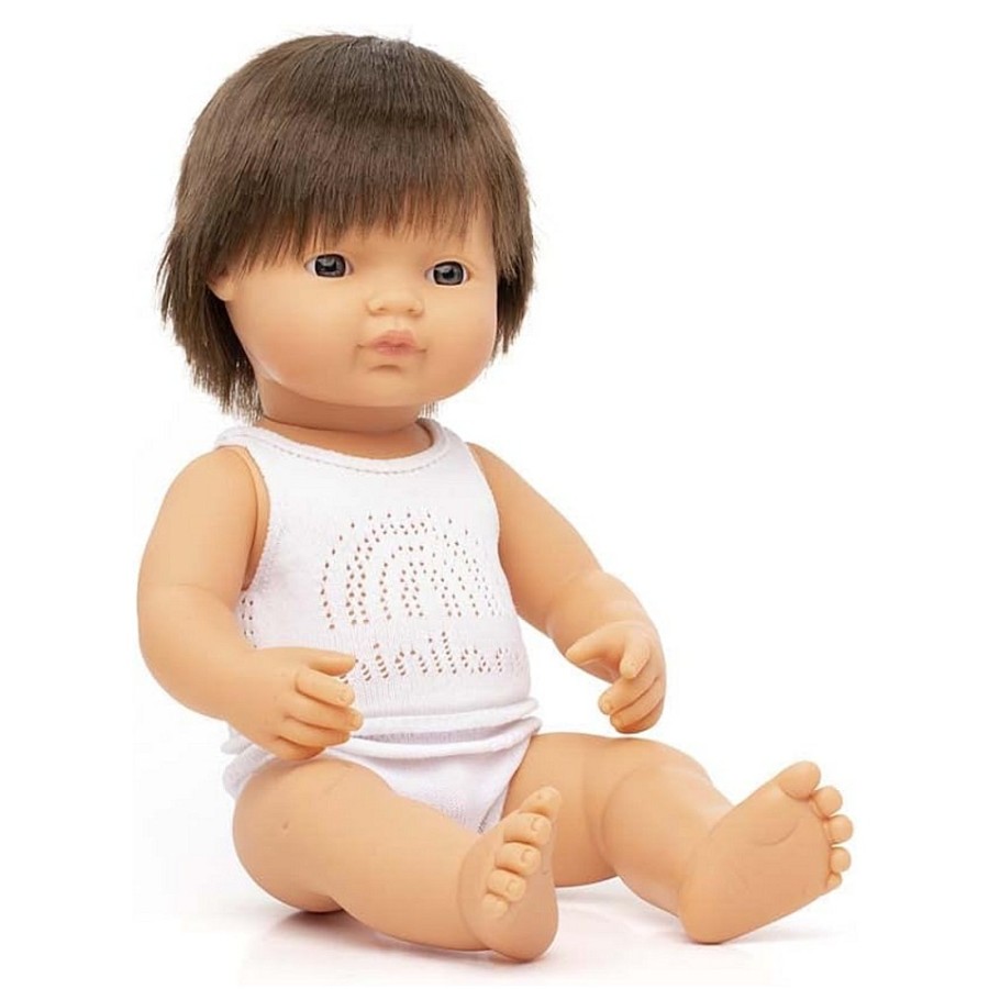 Toys Snuggle Bugz Dolls | Baby Doll Caucasian Brunette Boy - 15"