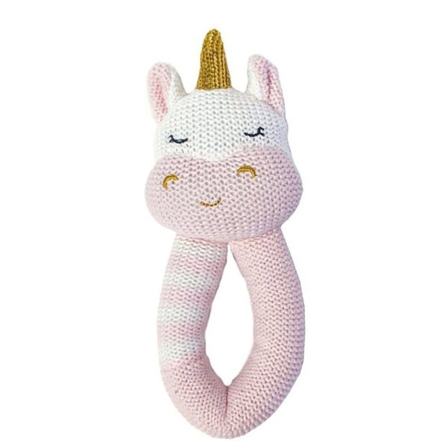 Toys Snuggle Bugz Sensory Toys | Knit Rattle