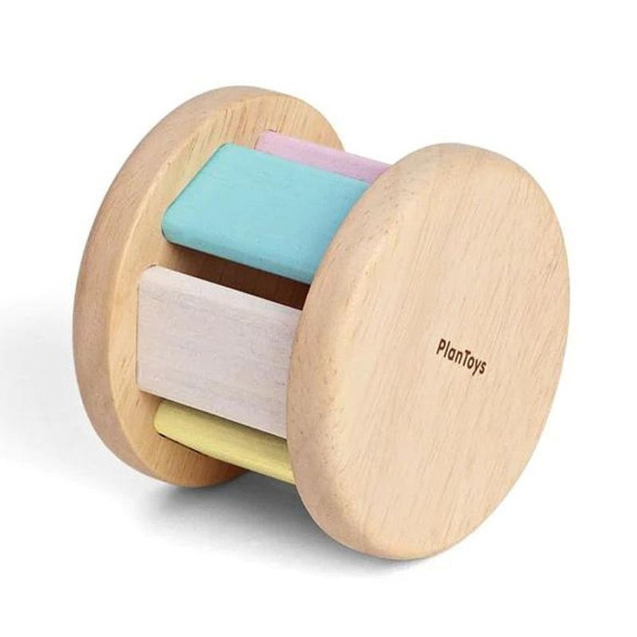 Toys Snuggle Bugz Sensory Toys | Wooden Roller Toy Pastel