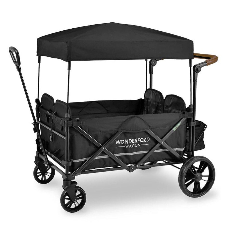 Strollers Snuggle Bugz Wagons | Stroller Wagon (Push&Pull) -X4 Quad Stealth Black