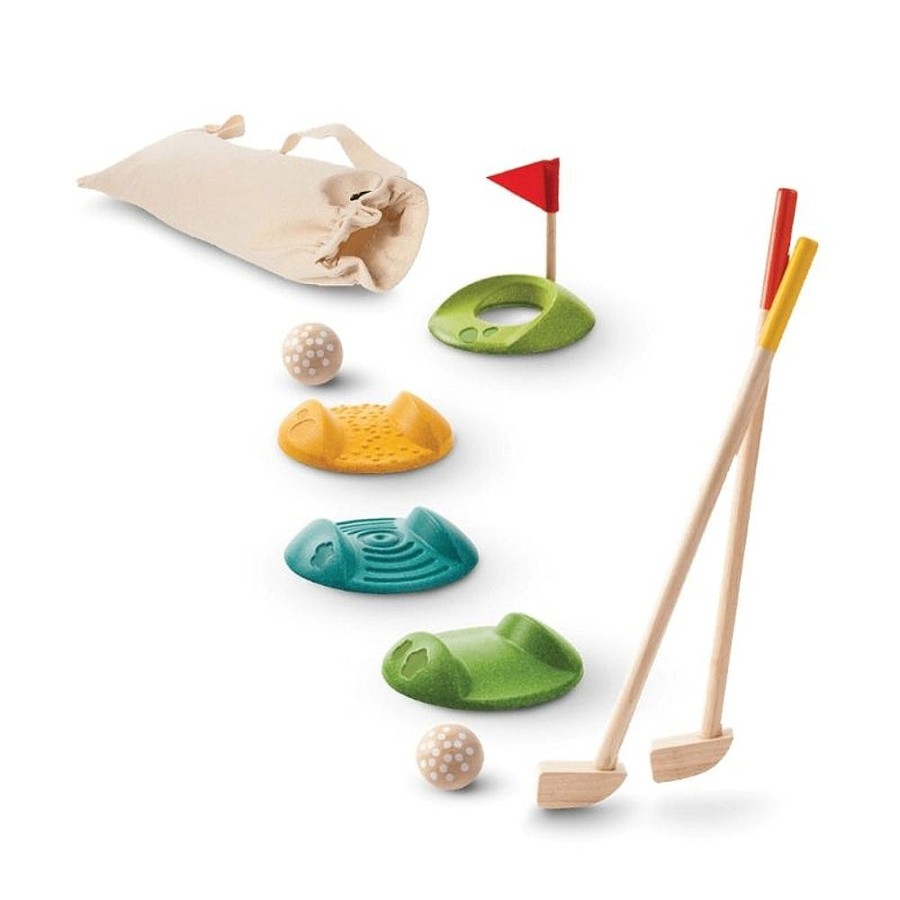 Toys Snuggle Bugz Wooden Toys | Mini Golf - Full Set