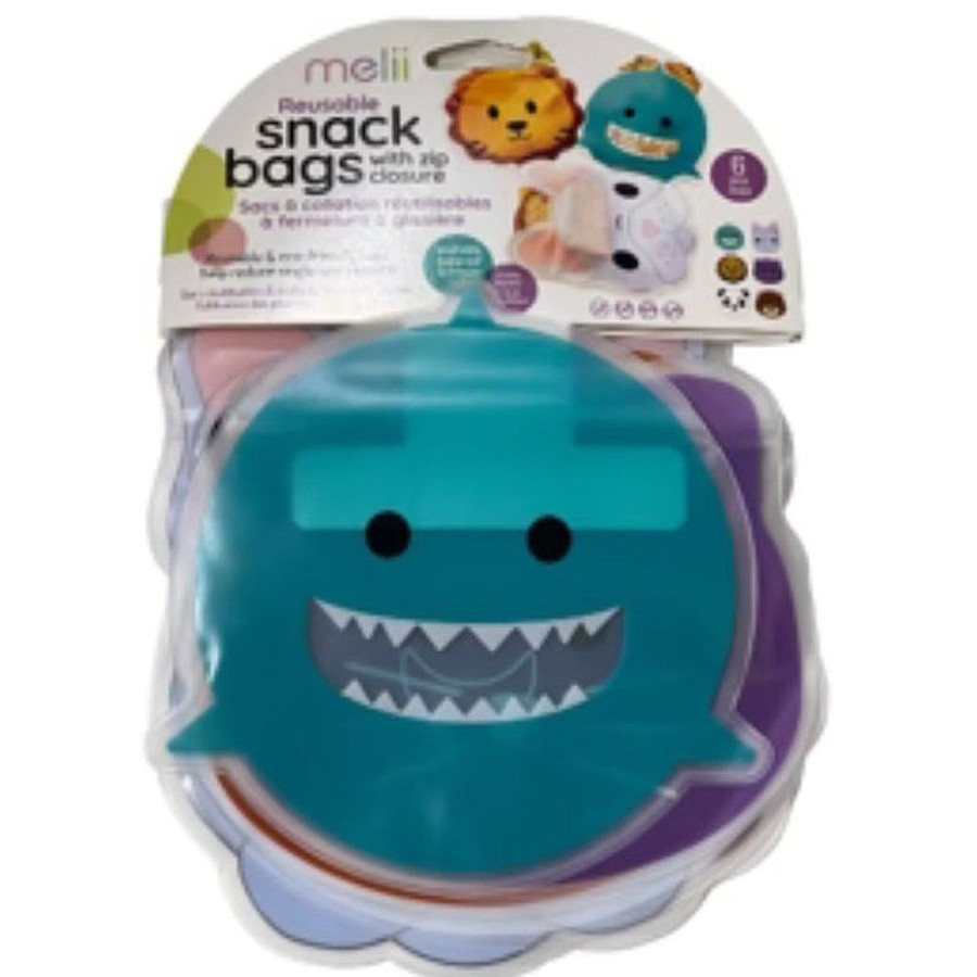 Feeding Snuggle Bugz | Reusable Animal Snack Bags - 6 Pack