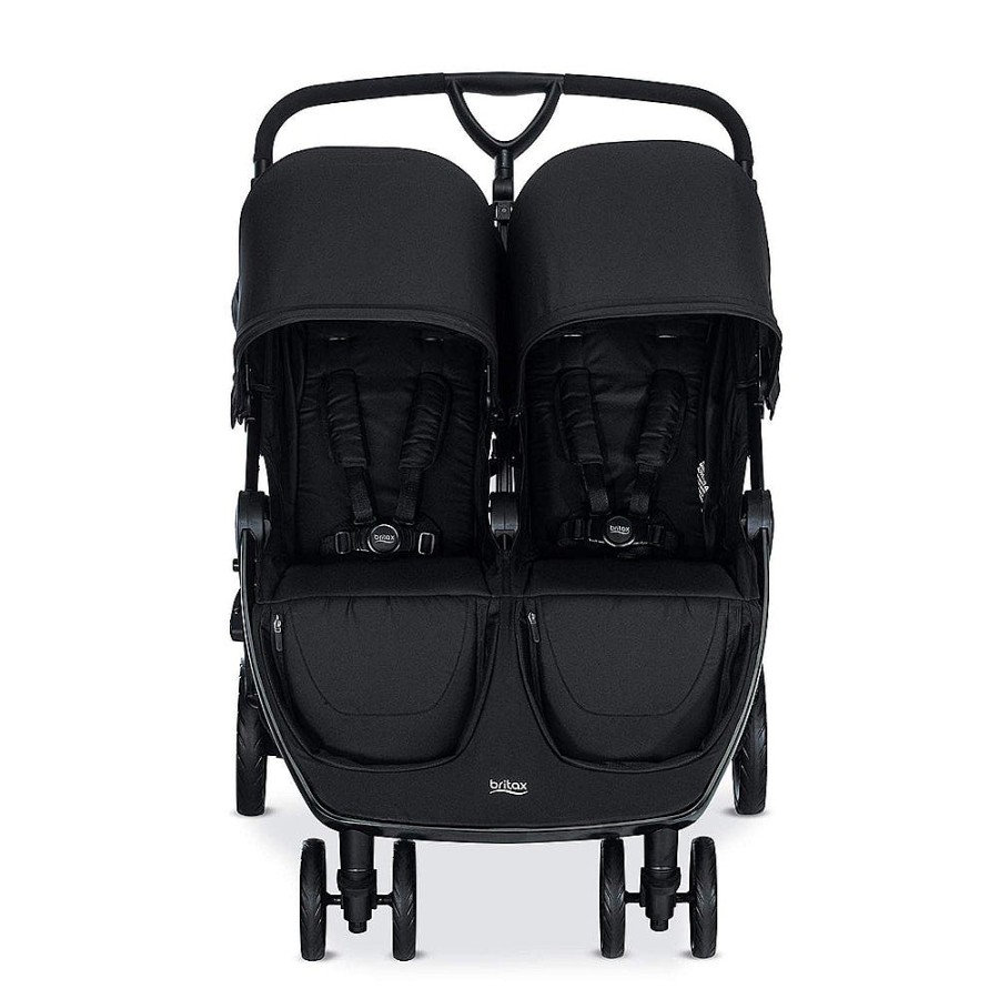 Strollers Snuggle Bugz Double Strollers | B-Lively Double Stroller Raven