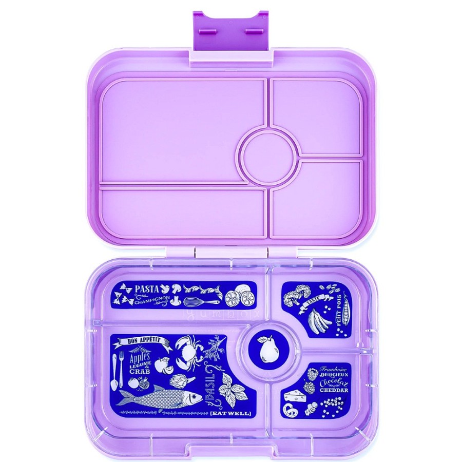 Feeding Snuggle Bugz | Tapas 5 Compartment Bento Lunch Box Seville Purple