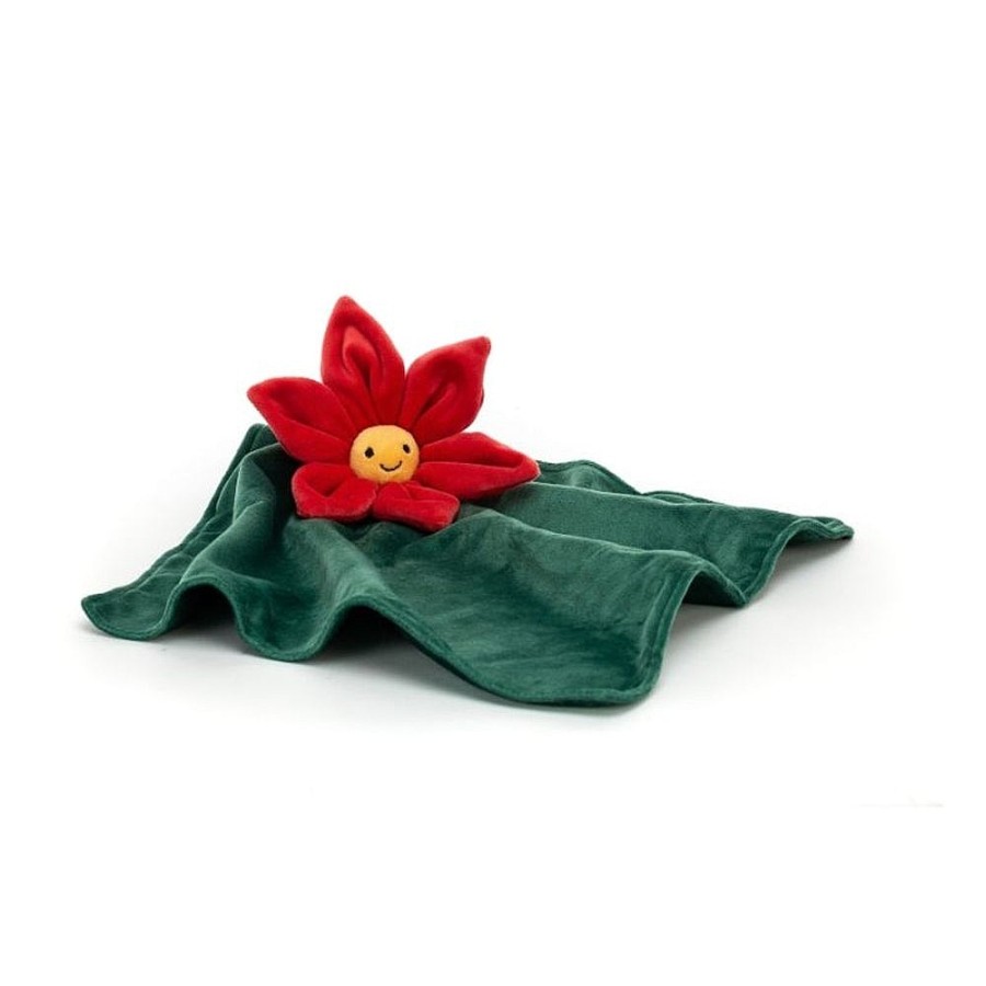 Toys Snuggle Bugz Plush Toys | Fleury Poinsettia Soother