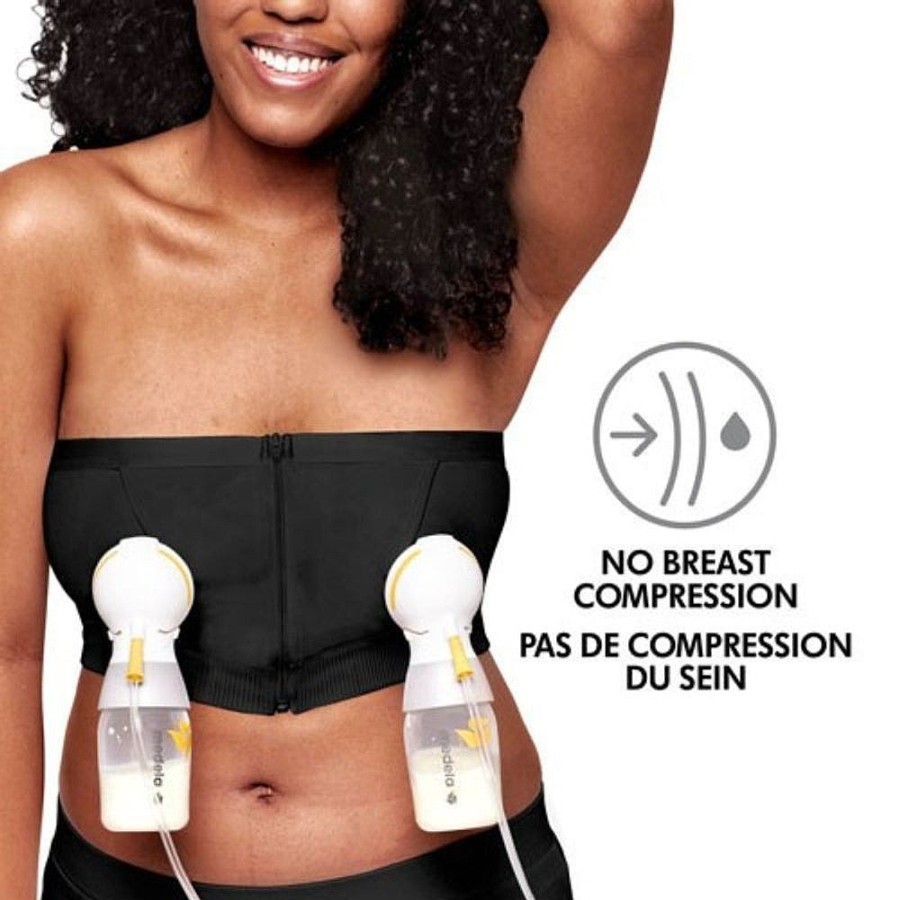 On-The-Go Snuggle Bugz | Hands-Free Pumping Bustier Black