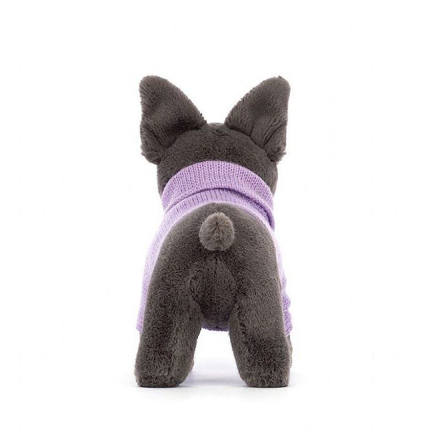 Toys Snuggle Bugz Plush Toys | Sweater French Bulldog Purple