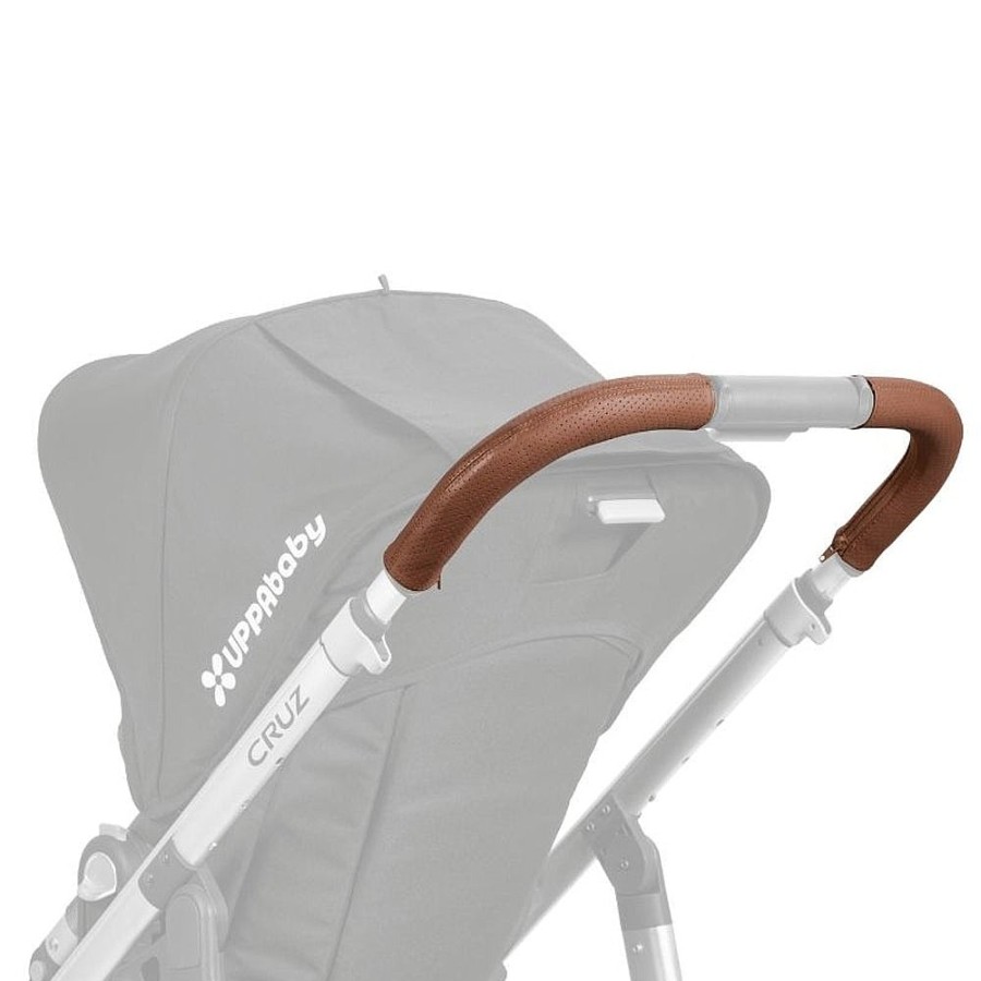 Strollers Snuggle Bugz Stroller Parts | Cruz Leather Handle Bar Cover - Saddle