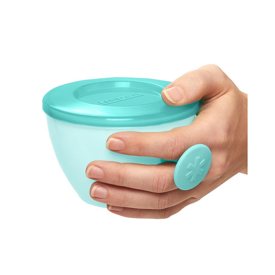 Feeding Snuggle Bugz | Easy-Grab Bowl Set Grey And Teal