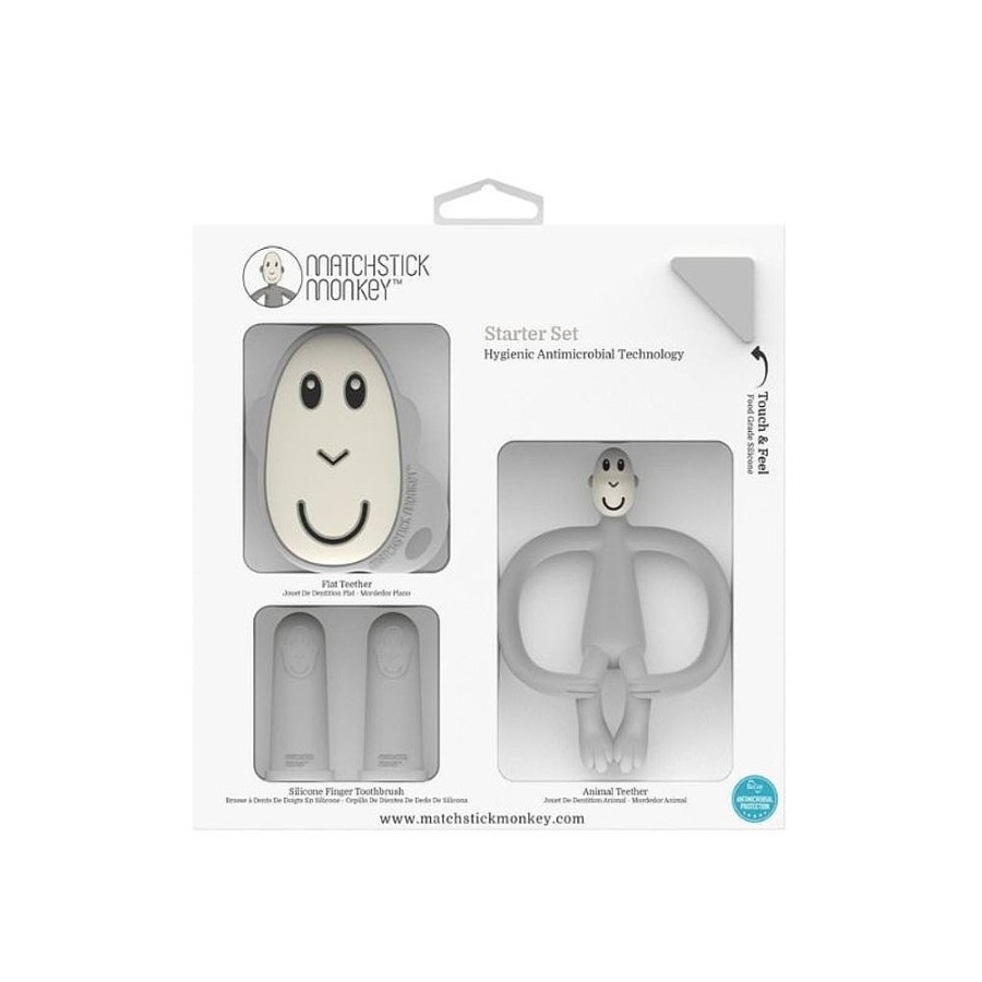 On-The-Go Snuggle Bugz | Teething Starter Set Cool Grey