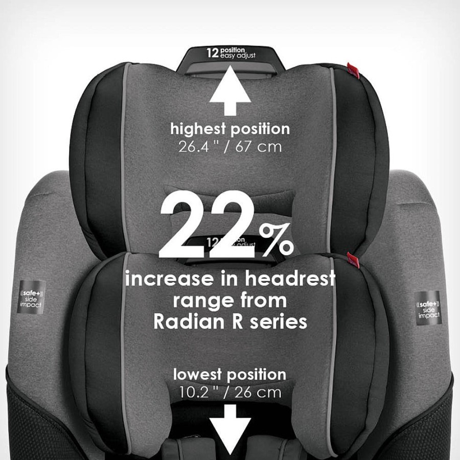 Car Seats Snuggle Bugz All-In-One Car Seats | Radian 3 Qx All-In-One Convertible Car Seat Gray Slate