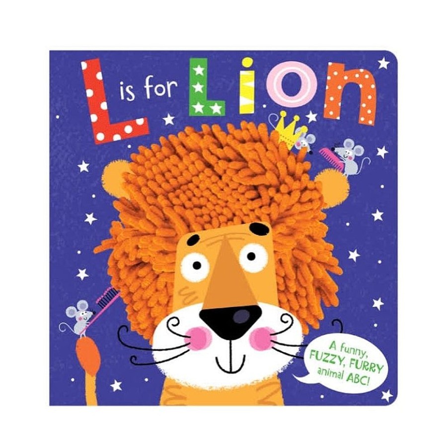 Toys Snuggle Bugz Books | L Is For Lion Board Book