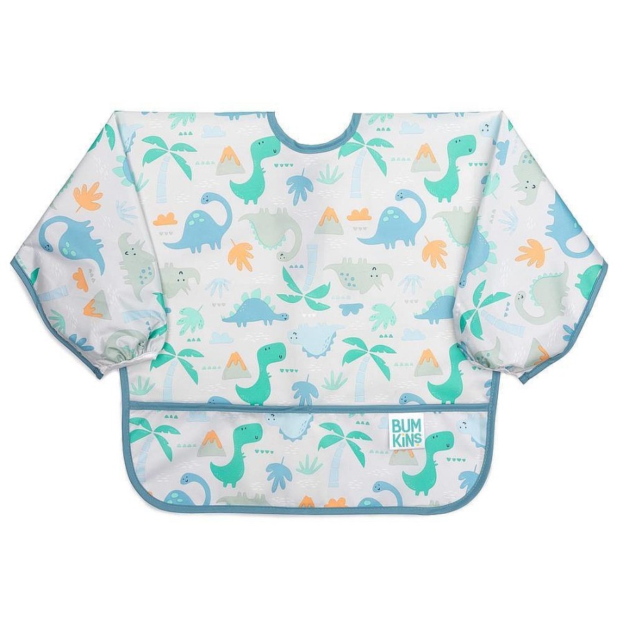 Feeding Snuggle Bugz | Sleeved Bib With Pocket Happy Camper