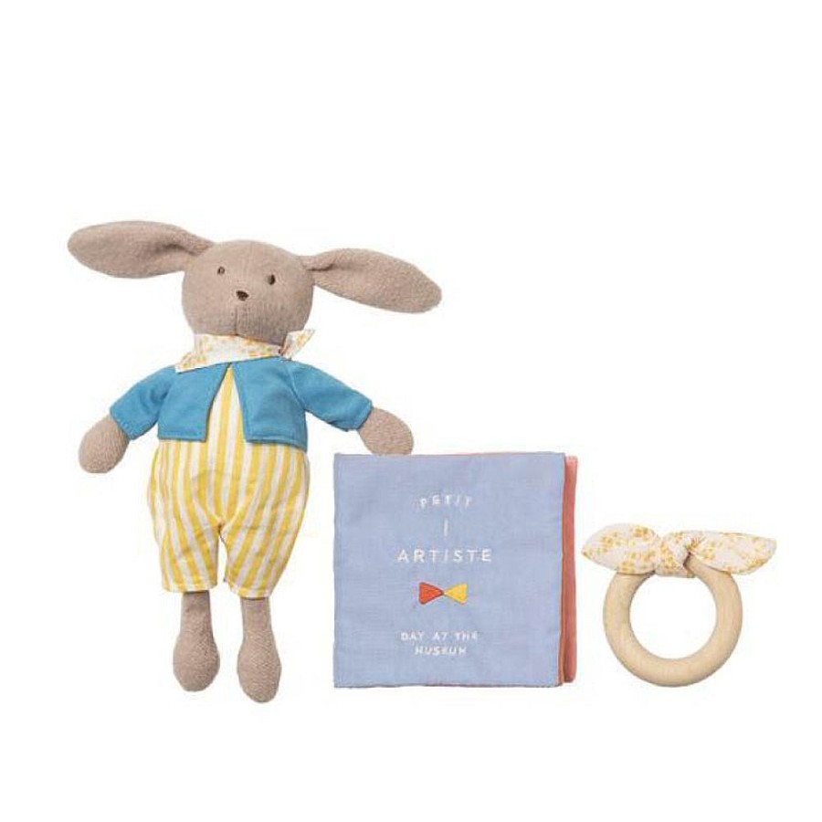 Toys Snuggle Bugz Books | Soft Book, Bunny Toy & Wooden Teether Gift Set