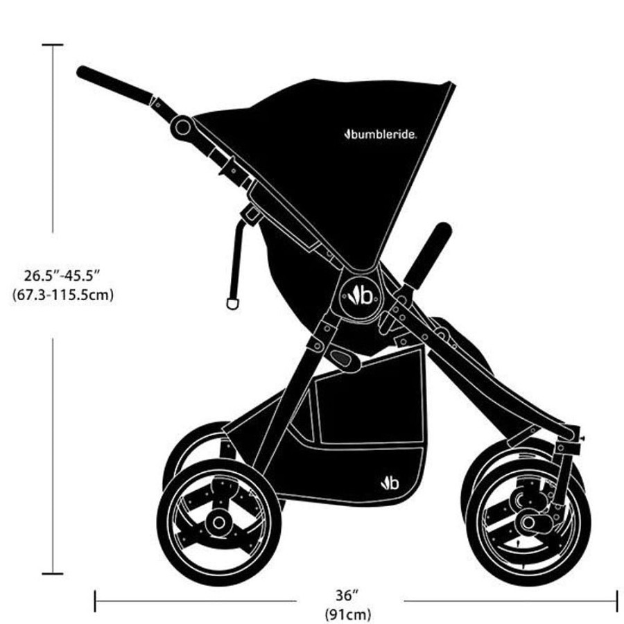 Strollers Snuggle Bugz Double Strollers | Indie Twin Double Stroller Dusk