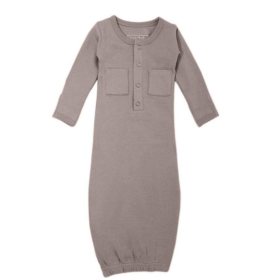 Nursery Snuggle Bugz | Organic Gowns Light Grey