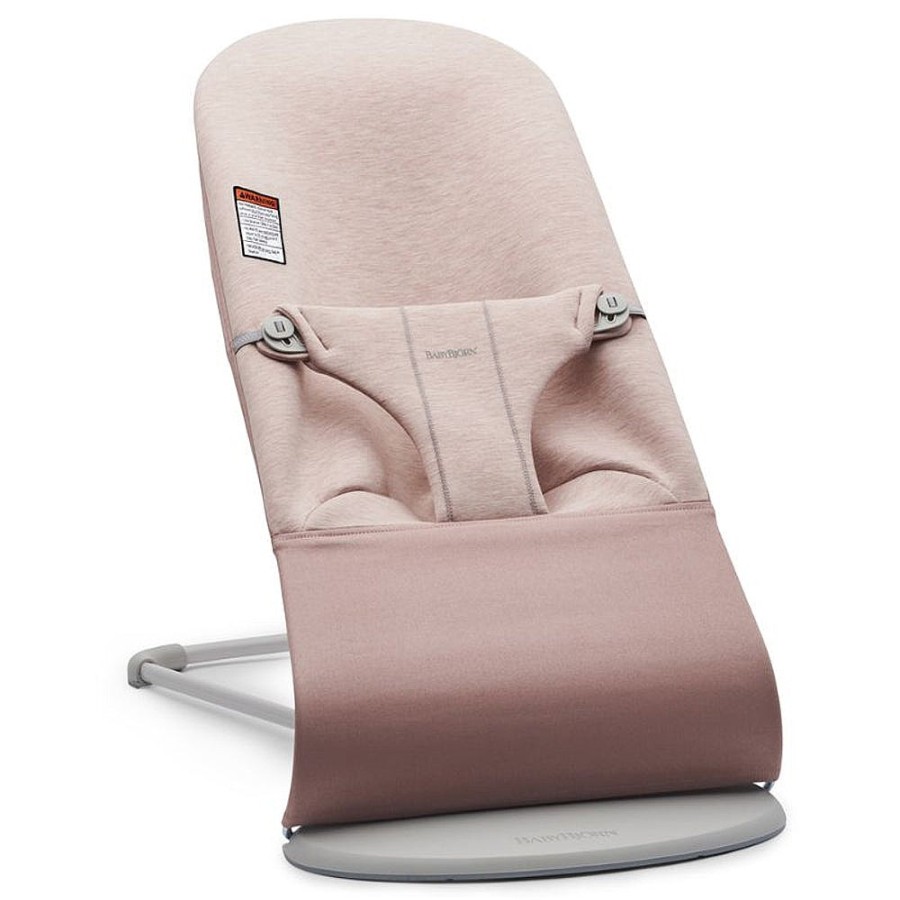 On-The-Go Snuggle Bugz | Bouncer Bliss With Extra Seat Fabric Bundle Landscape With Light Pink Jersey