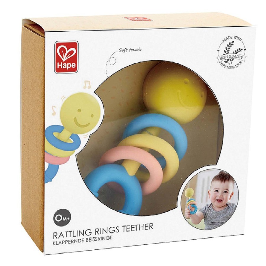 Toys Snuggle Bugz Sensory Toys | Rattling Ring Teether