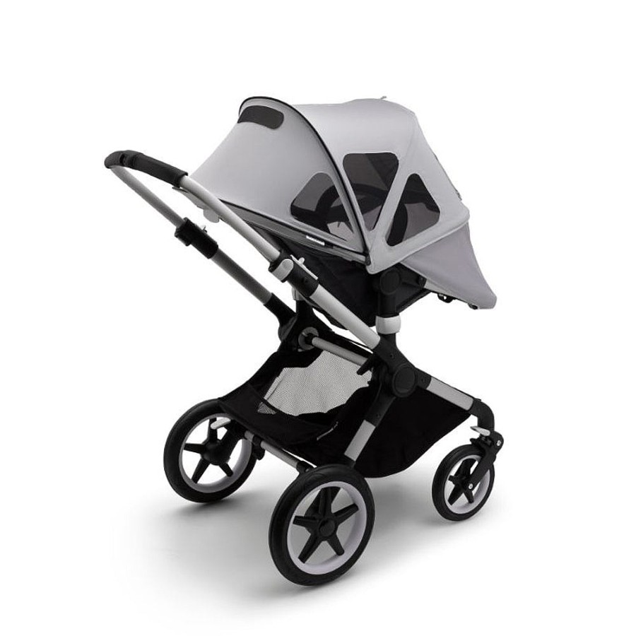 Strollers Snuggle Bugz Stroller Accessories | Fox2 / Cameleon3 / Lynx Breezy Sun Canopy Misty Grey