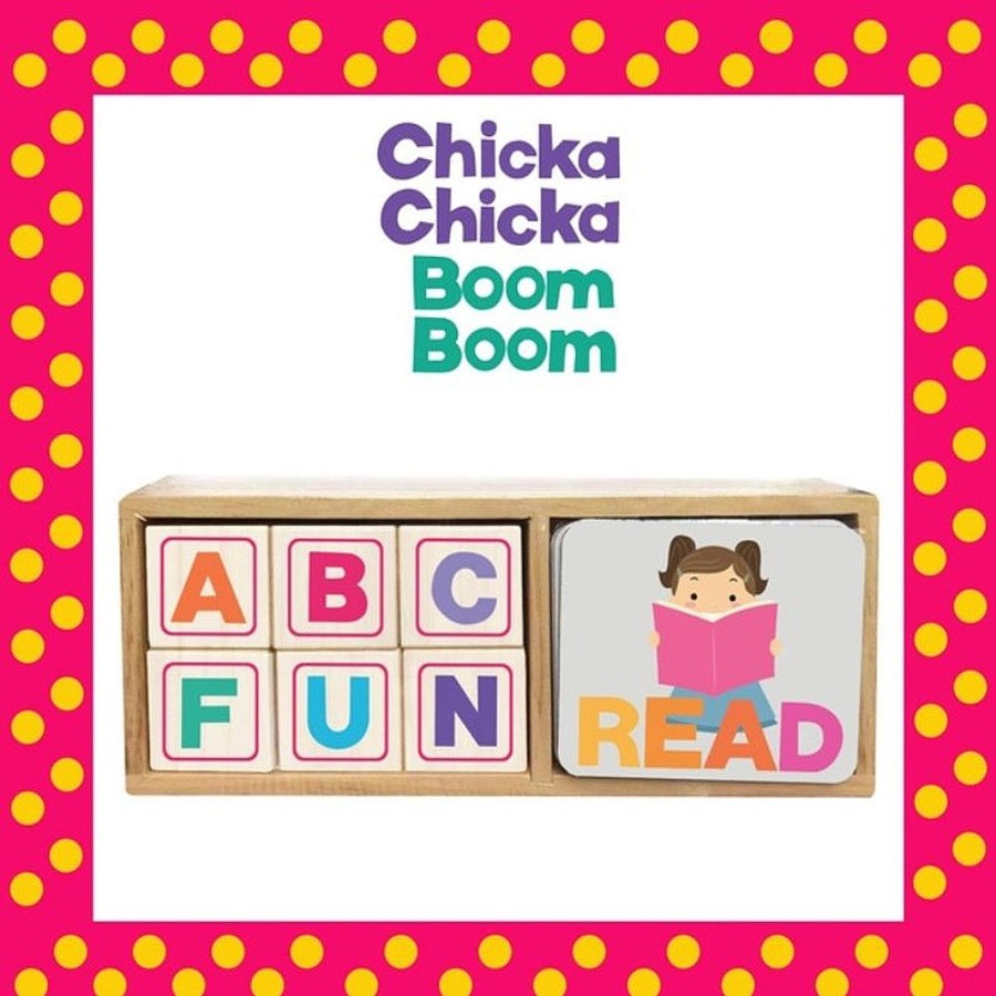 Toys Snuggle Bugz Building & Construction Toys | Chicka Chicka Boom Boom - Abc Spelling Blocks