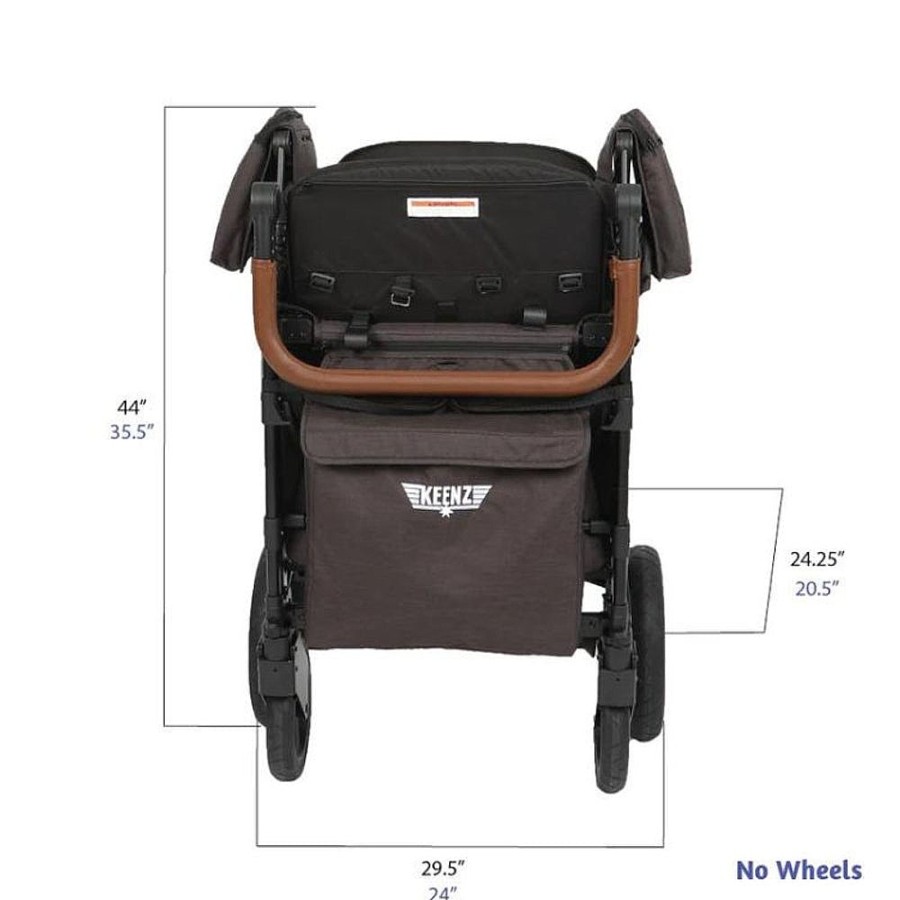 Strollers Snuggle Bugz Wagons | Xc+ Luxury Comfort Stroller Wagon - 4 Passenger Black