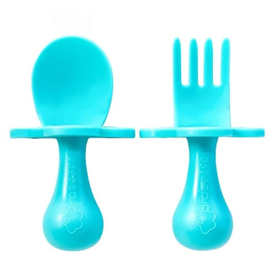 Feeding Snuggle Bugz | Ergonomic Utensil Sets Gray Dream