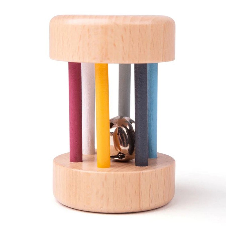 Toys Snuggle Bugz Musical Toys | Wooden Roll Rattle