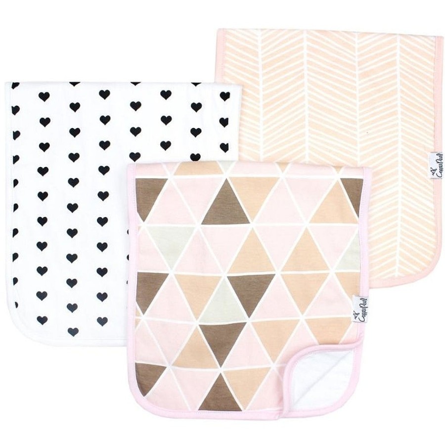 Feeding Snuggle Bugz | Premium Burp Cloths - 3 Pack Blush