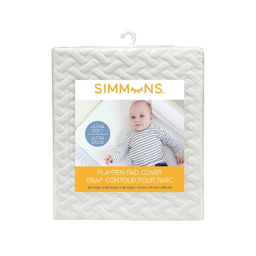 On-The-Go Snuggle Bugz | Playpen Pad Cover Ivory