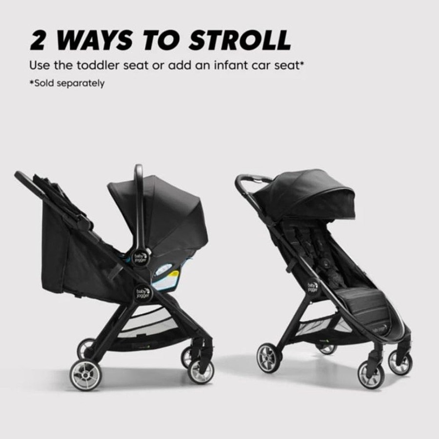 Strollers Snuggle Bugz Lightweight & Travel Strollers | City Tour 2 - Pitch Black