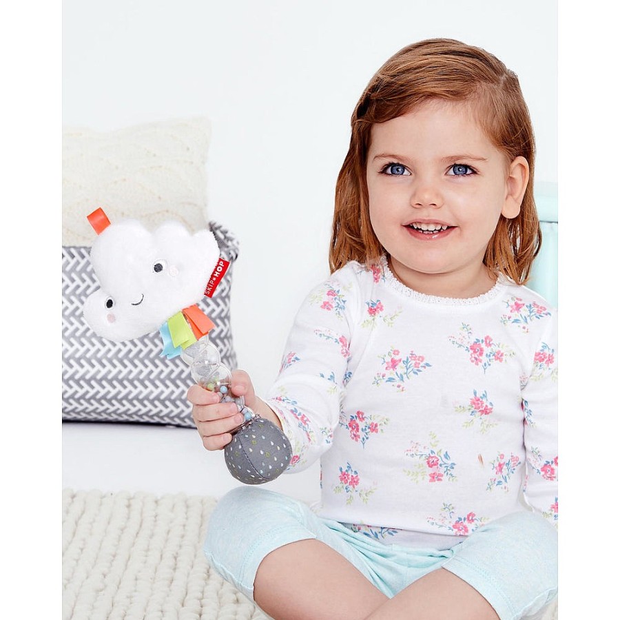 Toys Snuggle Bugz Sensory Toys | Silver Lining Rattle - Cloud