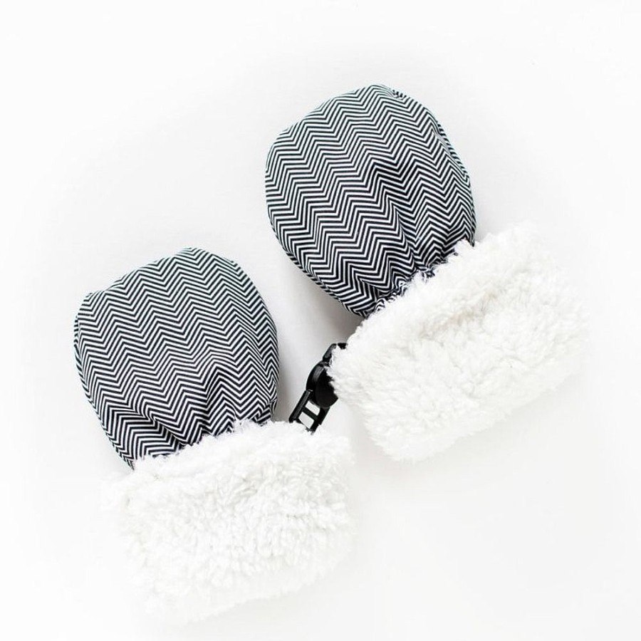 Nursery Snuggle Bugz | Winter Mitts Herringbone Grey