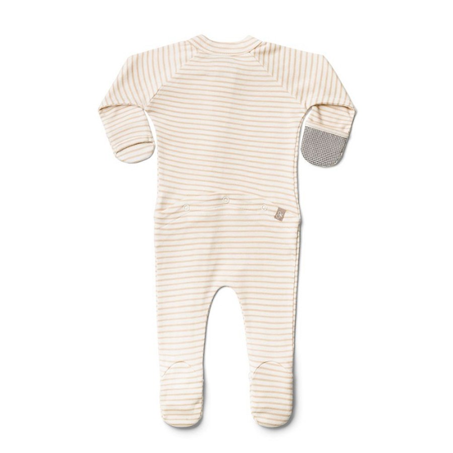 Nursery Snuggle Bugz | Organic Cotton Footie Sleepers Dune Stripe