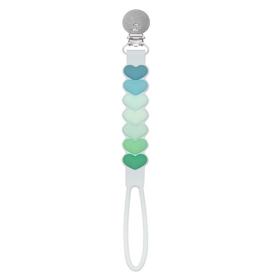 On-The-Go Snuggle Bugz | Silicone Pacifier Clip Monstera