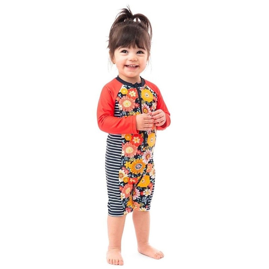 On-The-Go Snuggle Bugz | One-Piece Rashguard Swimsuit