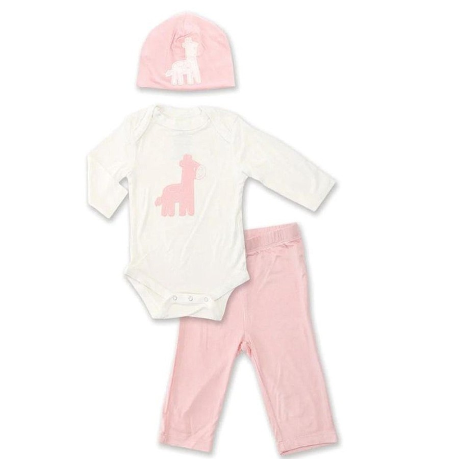 Nursery Snuggle Bugz | Bamboo Baby Gift Set Pink Giraffe