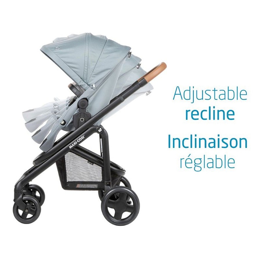 Strollers Snuggle Bugz Lightweight & Travel Strollers | Lila Cp Stroller Essential Black