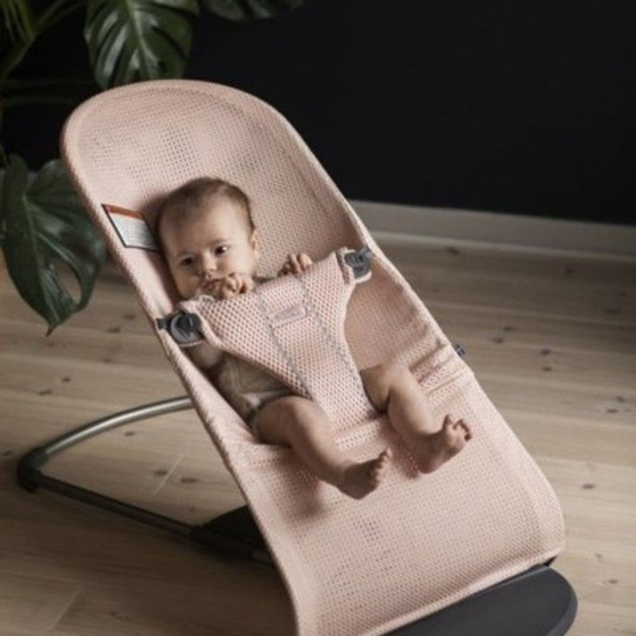 On-The-Go Snuggle Bugz | Bouncer Bliss - Mesh Pearly Pink