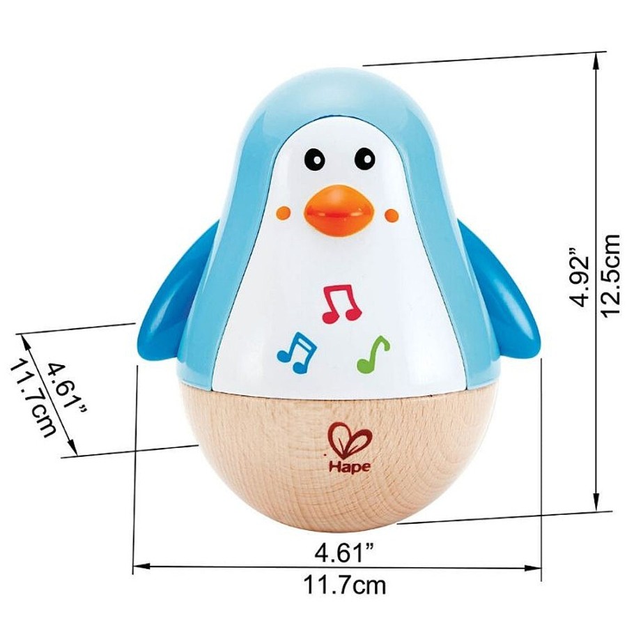 Toys Snuggle Bugz Sensory Toys | Penguin Musical Wobbler