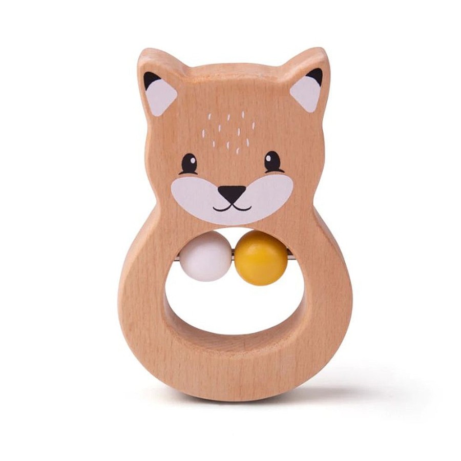 Toys Snuggle Bugz Sensory Toys | Wooden Rattle