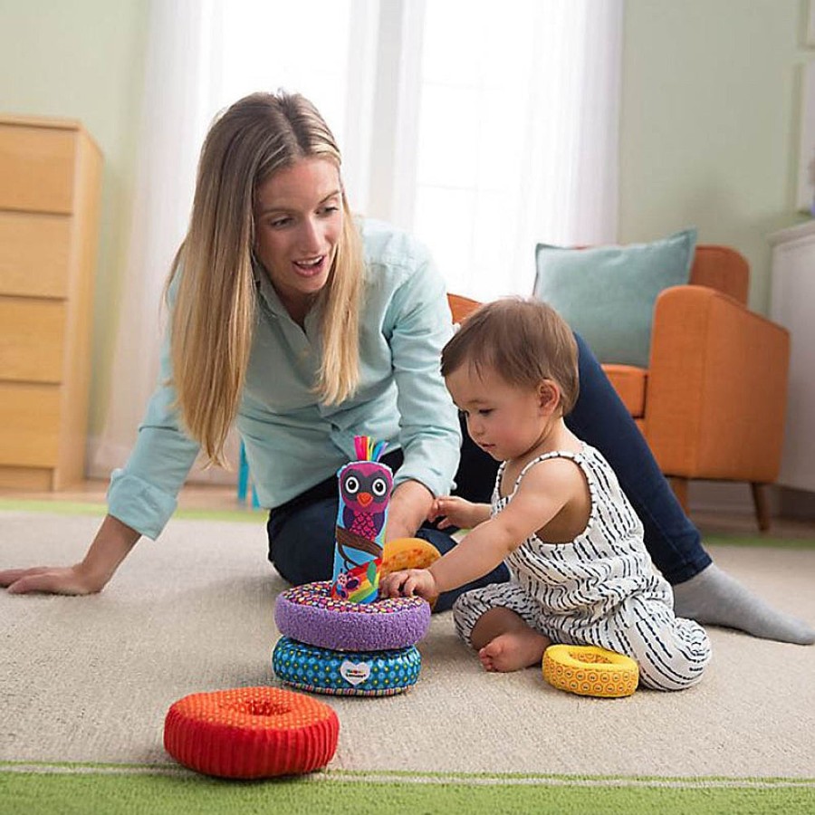 Toys Snuggle Bugz Sensory Toys | Rainbow Soft Stacking Rings