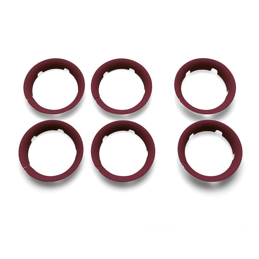 Strollers Snuggle Bugz Stroller Parts | Bee 5 Wheel Caps Dark Red