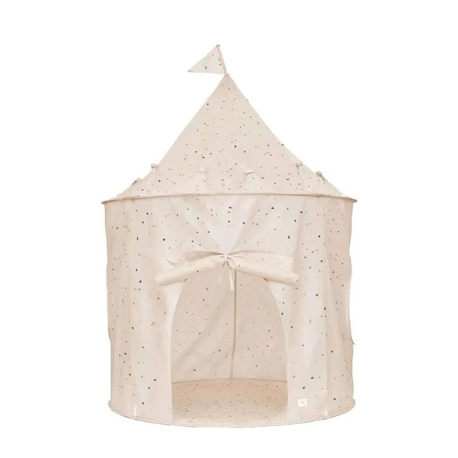 Toys Snuggle Bugz Pretend Play | Recycled Fabric Play Tent Terrazzo Cream