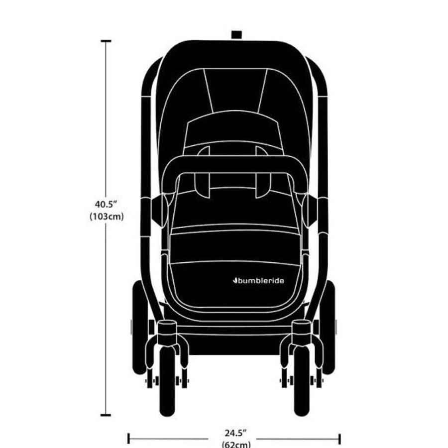 Strollers Snuggle Bugz All-Terrain Strollers | Era - Reversible Stroller Dusk