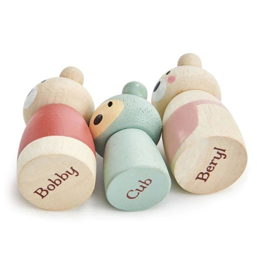 Toys Snuggle Bugz Wooden Toys | Wooden Animal Families