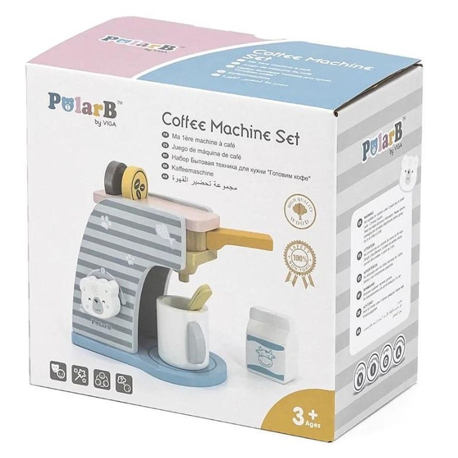 Toys Snuggle Bugz Pretend Play | Polar B Coffee Machine Set