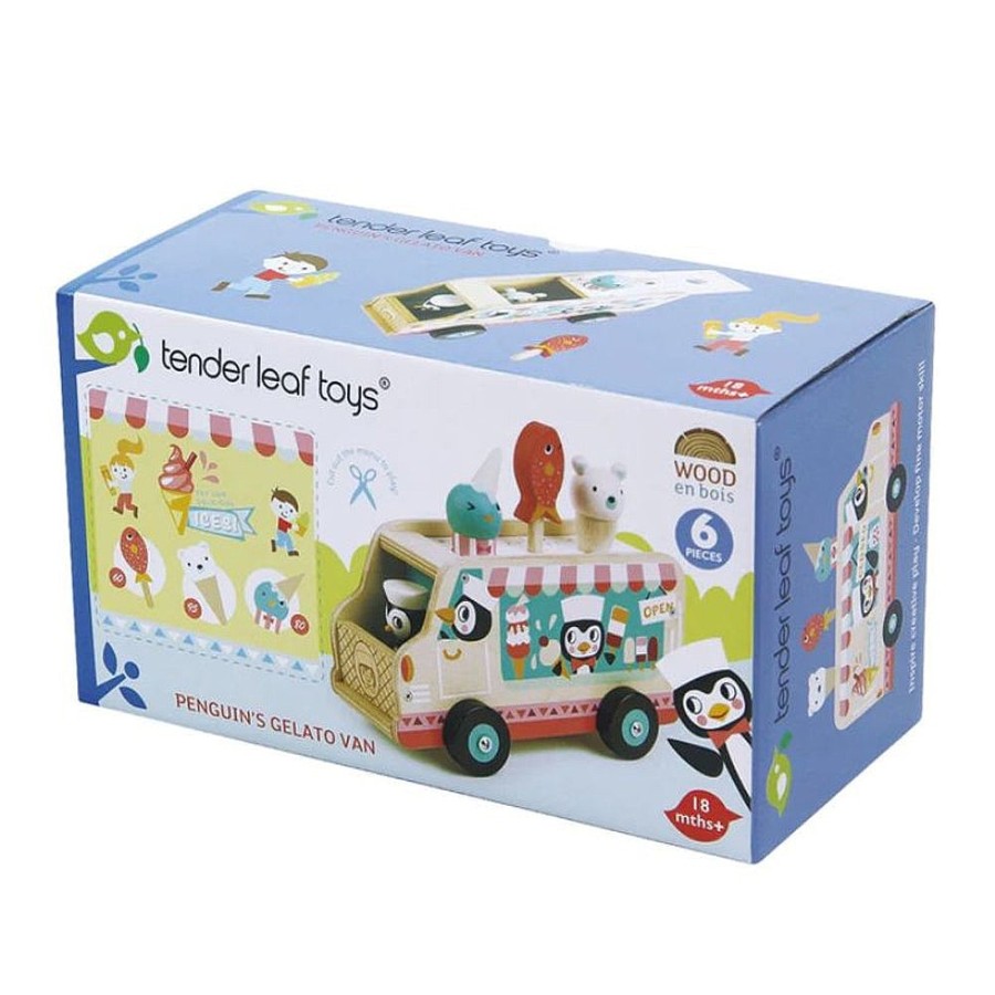 Toys Snuggle Bugz Dolls | Penguin'S Gelato Van