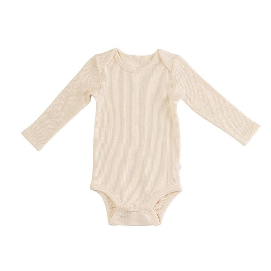 On-The-Go Snuggle Bugz | Waffle Long Sleeve Bodysuits Sienna